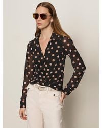 Sanctuary - Fitted Mesh Button Down Top Popspot - Lyst