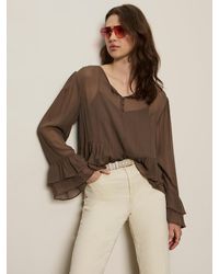 Sanctuary - There She Goes Blouse Morel - Lyst