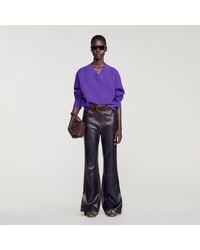 Sandro - Ribbed Wool And Cashmere Sweater - Lyst