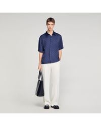 Sandro - Square Cross Loose-Fit Shirt - Lyst