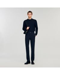 Sandro - Jersey Trousers - Lyst