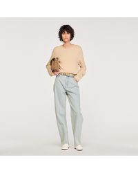 Sandro - Bouclé Cotton Jumper - Lyst