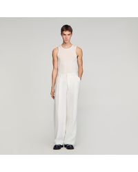 Sandro - Linen Suit Trousers - Lyst
