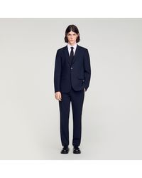 Sandro - Micro Check Suit Jacket - Lyst