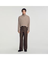 Sandro - Straight-Leg 5-Pocket Trousers - Lyst