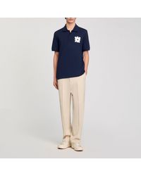 Sandro - Cotton Vintage Flower Polo Shirt - Lyst