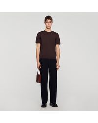 Sandro - Knitted T-Shirt - Lyst