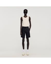 Sandro - Cotton Shorts With Elastic Waist - Lyst