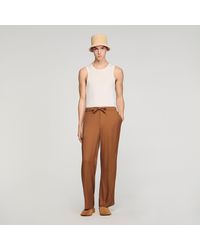 Sandro - Pantalon fluide élastiqué à cordon - Lyst