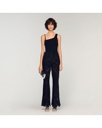 Sandro - Asymmetric Knit Top - Lyst