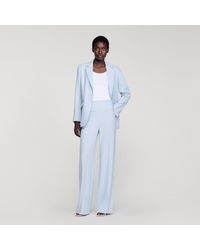 Sandro - Striped Sequin Trousers - Lyst