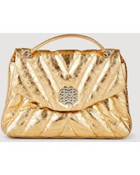Sandro - Quilted Metallic Leather Bag - Lyst