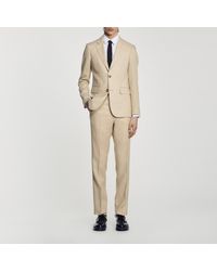 Sandro - Linen Suit Jacket - Lyst