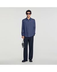 Sandro - Square Cross Loose-Fit Shirt - Lyst