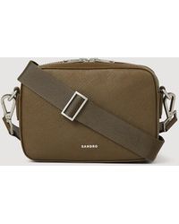 Sandro - Small Saffiano Leather Bag - Lyst