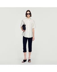 Sandro - Pleated Back Shirt - Lyst