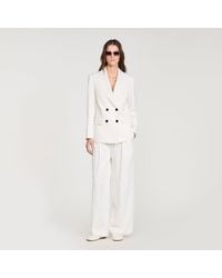 Sandro - Striped Suit Jacket - Lyst