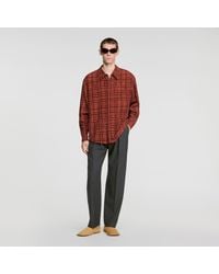 Sandro - Shirt With Velvet Flocking - Lyst