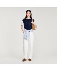 Sandro - Pointelle Knit Jumper - Lyst