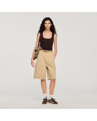 Sandro - Crochet Detail Knit Top - Lyst