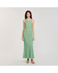 Sandro - Long Knit Skirt - Lyst