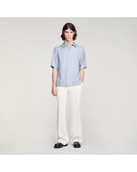 Sandro - Square Cross Loose-Fit Shirt - Lyst
