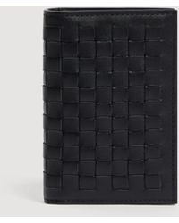 Sandro - Braided Leather Card Holder - Lyst