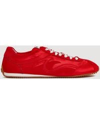 Sandro - Mixed-Material Light Wave Trainers - Lyst
