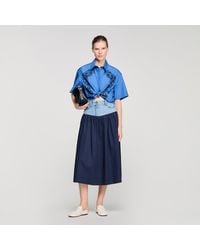 Sandro - Embroidered And Beaded Shirt - Lyst