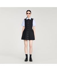 Sandro - 2-In-1 Short Dress - Lyst