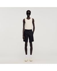 Sandro - Cotton Shorts With Elastic Waist - Lyst