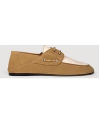 Sandro - Suede Boat Shoes - Lyst