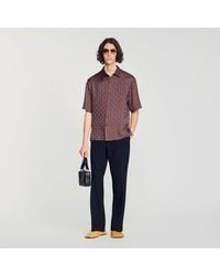 Sandro - Square Cross Loose-Fit Shirt - Lyst