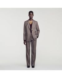 Sandro - Wool Suit Jacket - Lyst
