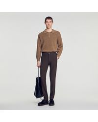 Sandro - Jersey Trousers - Lyst