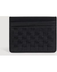 Sandro - Braided Leather Card Holder - Lyst