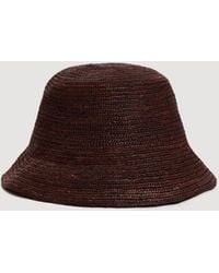 Sandro - Crochet Raffia Bucket Hat - Lyst