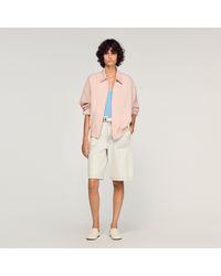 Sandro - Cotton And Linen Jacket - Lyst