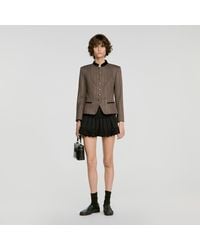 Sandro - Striped Wool Suit Jacket - Lyst