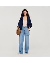 Sandro - Faded Wide Straight-Leg Jeans - Lyst