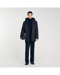 Sandro - Hooded Parka With Zip - Lyst