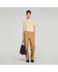 Sandro - Wide-Leg Trousers - Lyst