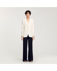 Sandro - Sequin-Stripe Opera Blazer - Lyst