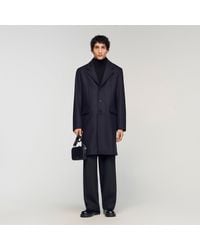 Sandro - Wool And Cashmere Coat - Lyst