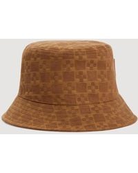 Sandro - Denim Bucket Hat With Patch - Lyst