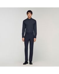 Sandro - Fitted Stretch Cotton Shirt - Lyst
