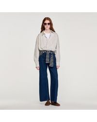 Sandro - Striped Cotton Shirt - Lyst