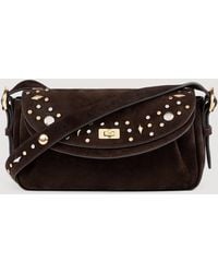 Sandro - Le Mambo Janys Studded Suede Bag - Lyst