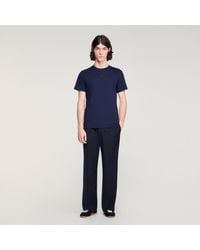 Sandro - Cotton T-Shirt - Lyst