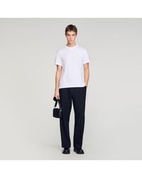Sandro - T-Shirt With Double S Patch - Lyst